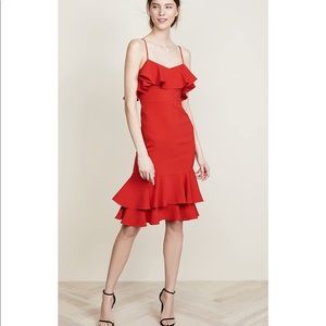 NWT: Likely red dress. Cute details at the top and bottom